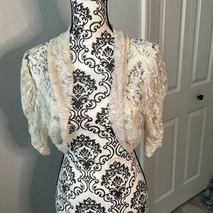 Lace cover up- off white color